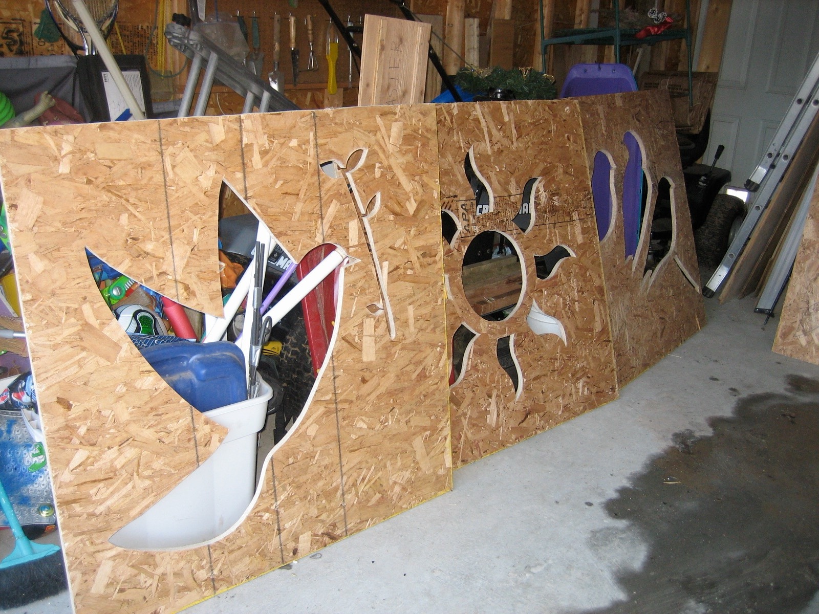 Unpainted boards