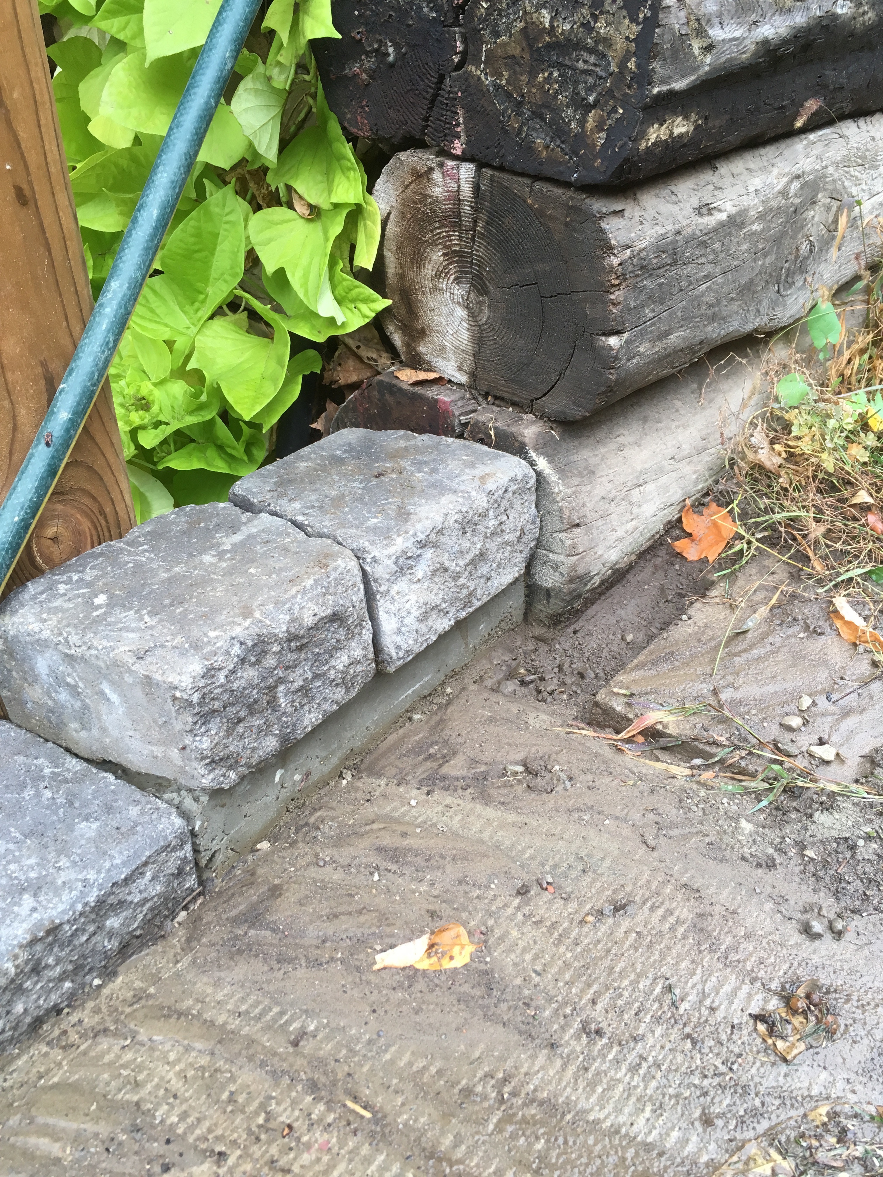 Concrete rain guide Concrete rain guide
