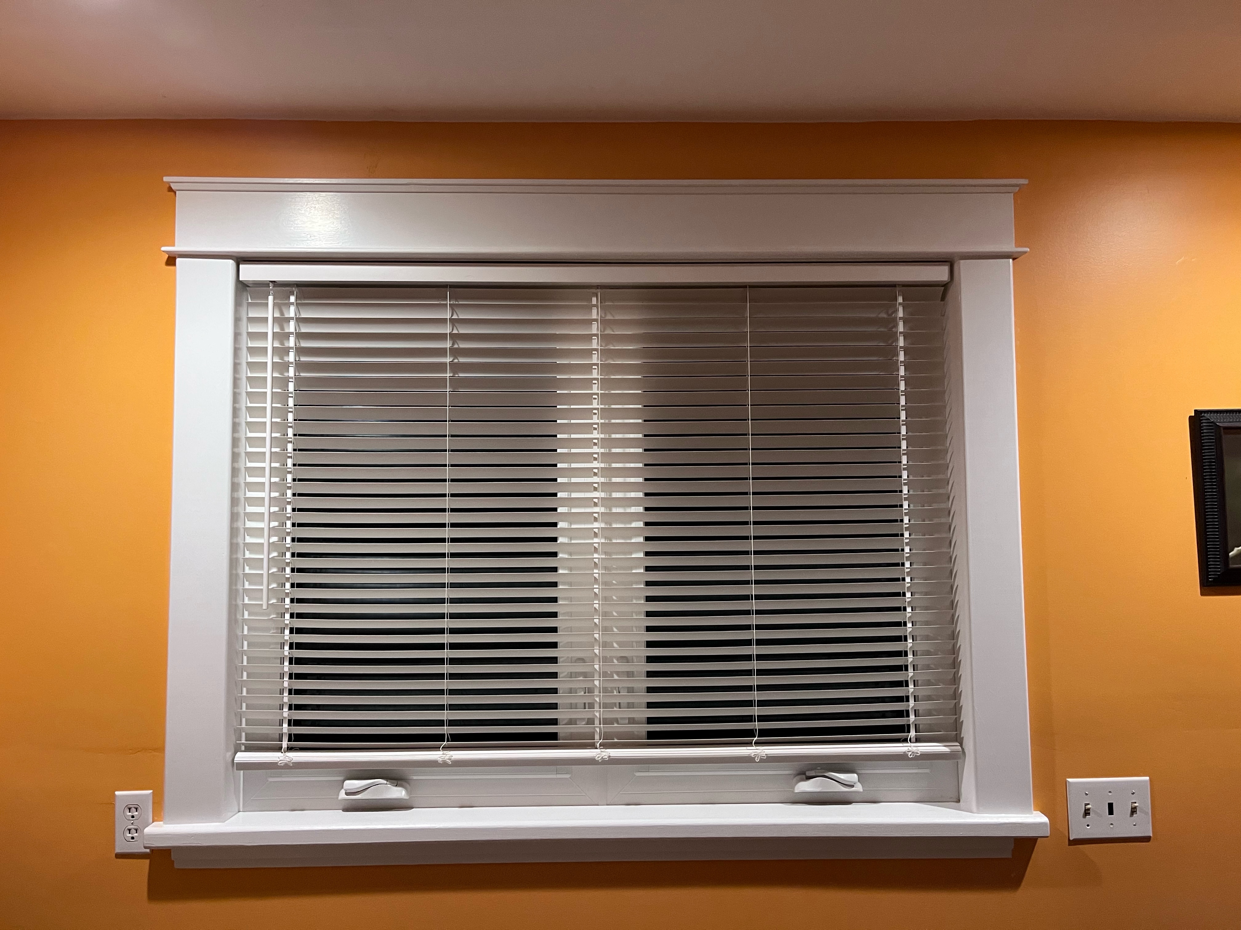 Finished window frame