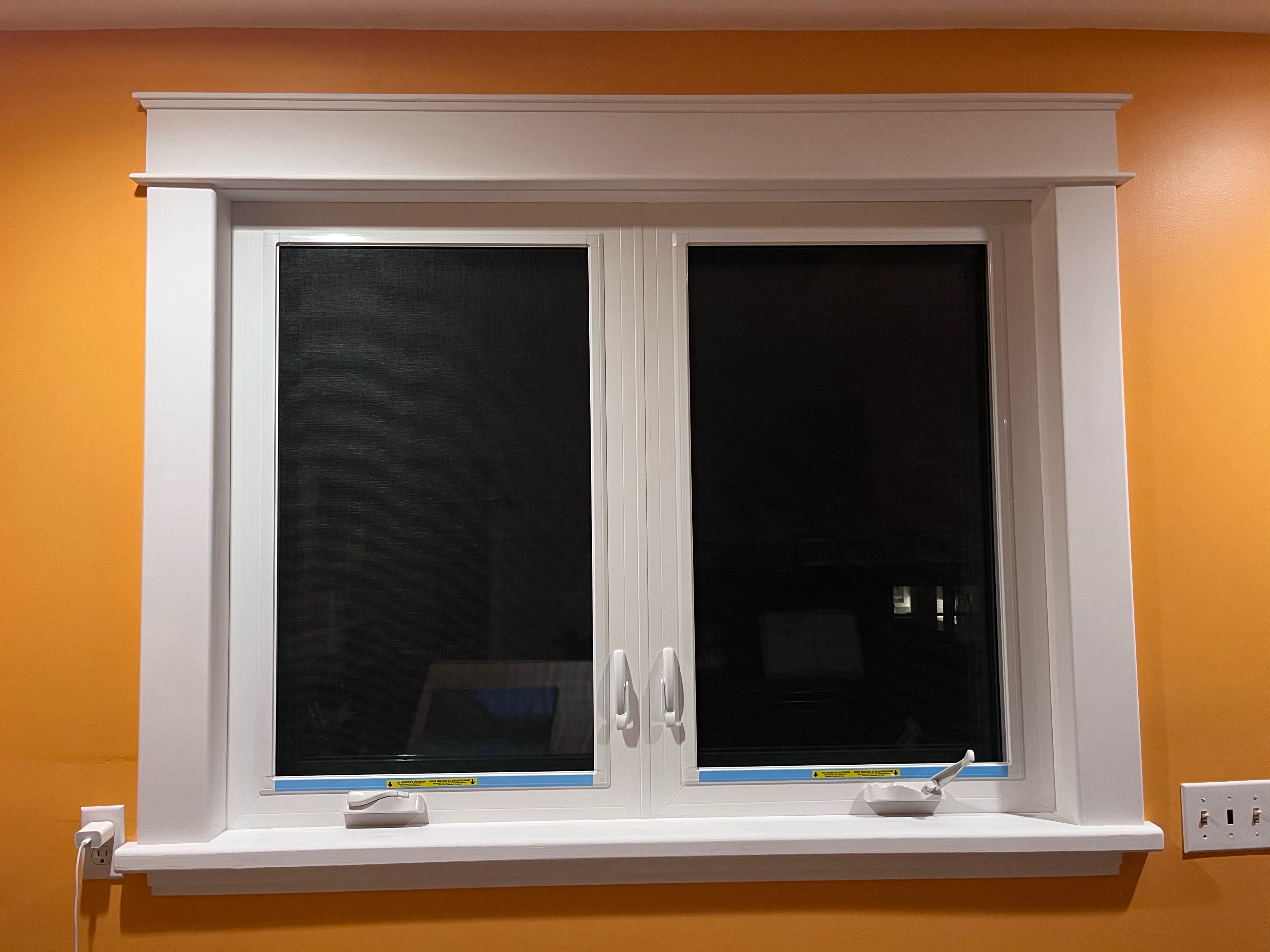 Finished window frame